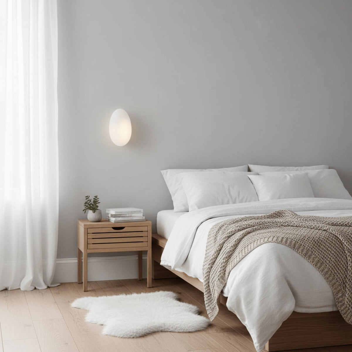 Modern Glass Wall Sconce With Warm Glass Shades