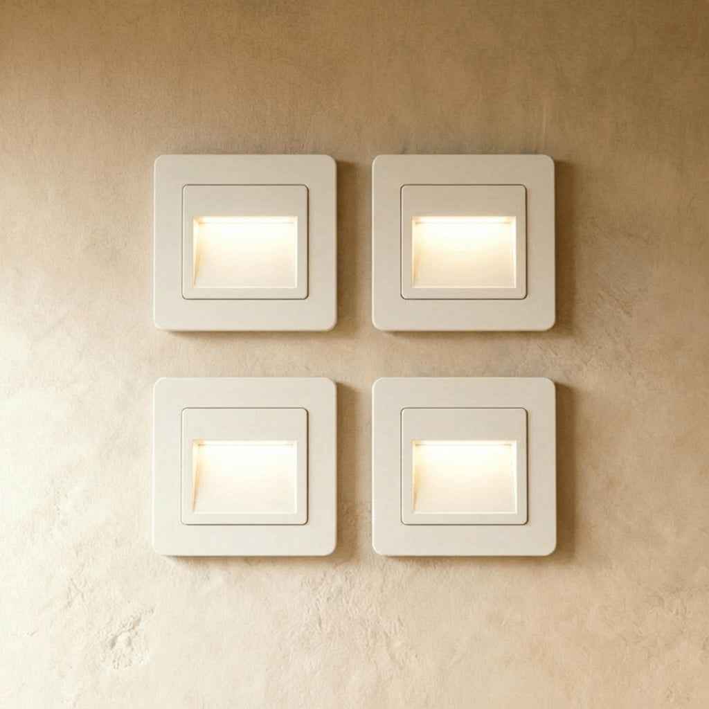 Minimalist Matte Plastic Wall Sconce for Hallway and Bedroom
