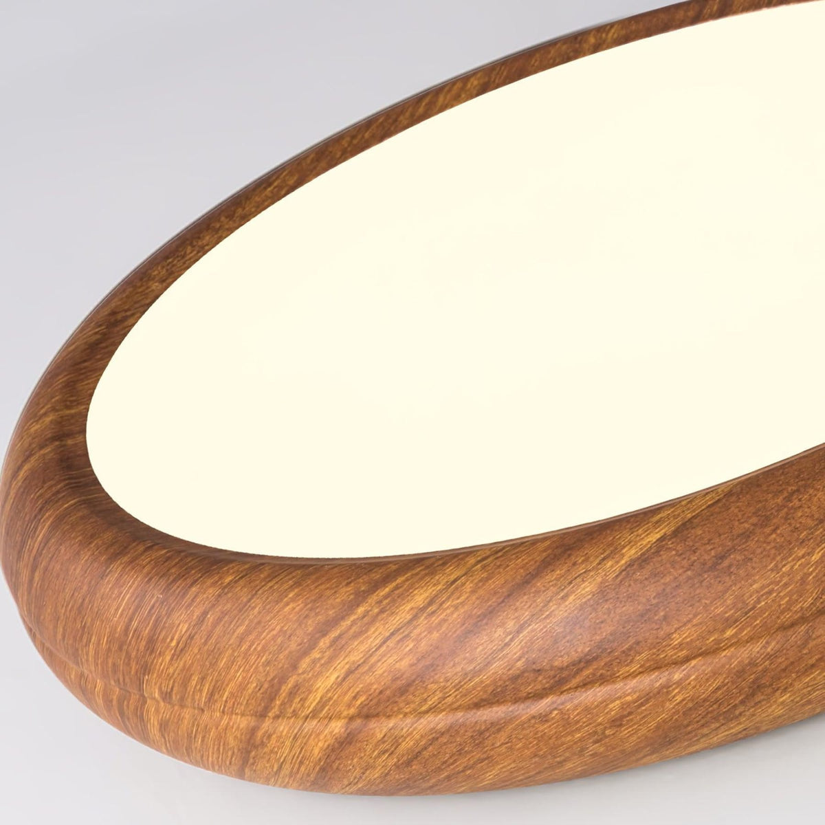 Scandinavian Wood Flush Mount Ceiling Light for Living Room