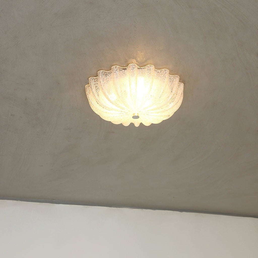 Vintage Glass Flush Mount Ceiling Light for Living Room