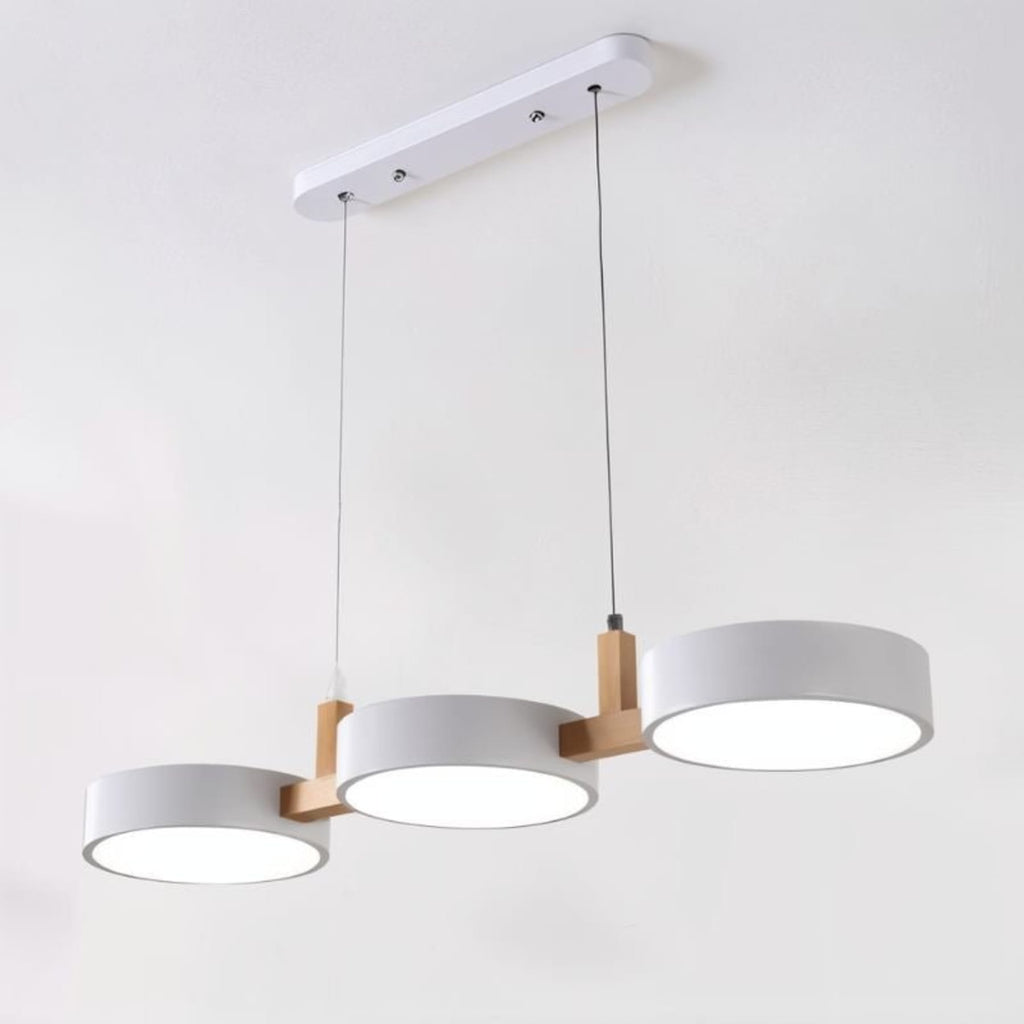 Modern Iron Linear Pendant Light for Dining Room