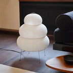 Bohemian Paper Floor Lamp With Tri-Color Glow