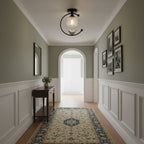 Modern Solid Brass Flush Mount Ceiling Light