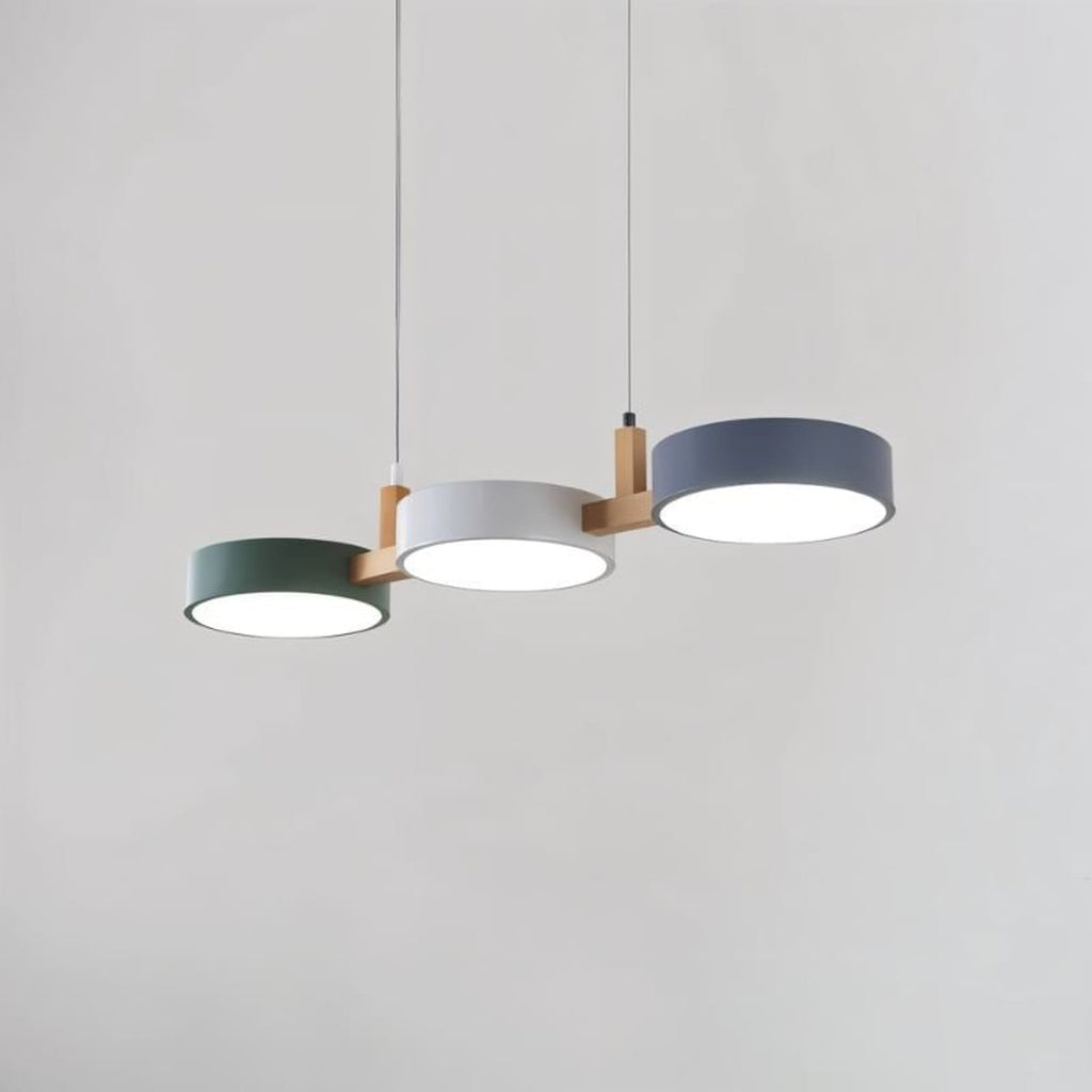 Modern Iron Linear Pendant Light for Dining Room