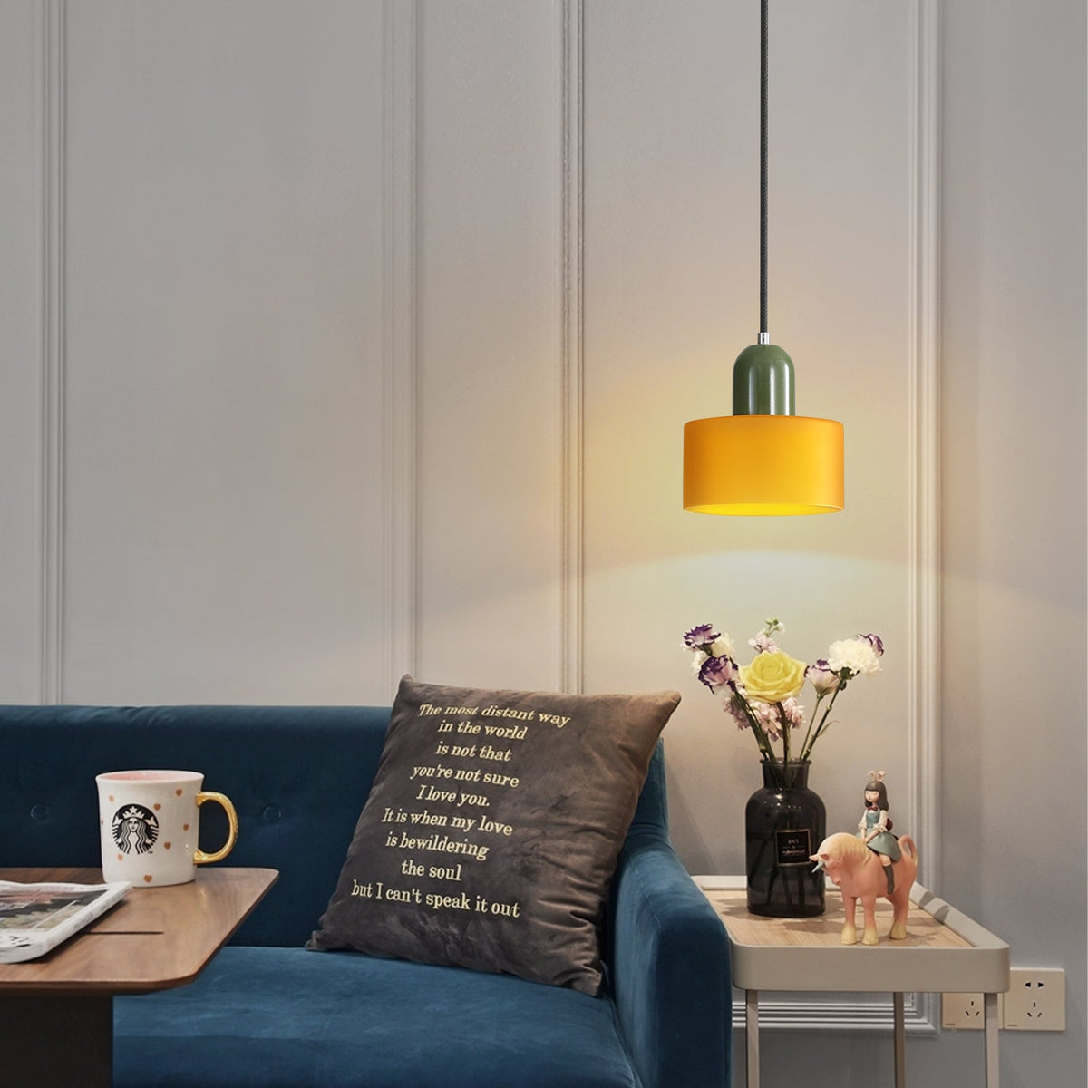 Bauhaus Glass E26 Pendant Light for Kitchen