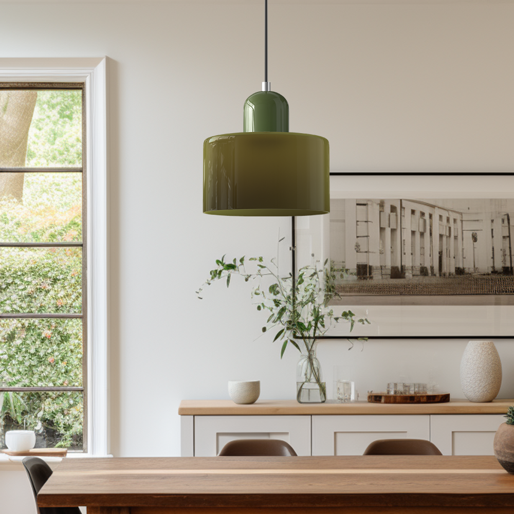 Bauhaus Glass E26 Pendant Light for Kitchen