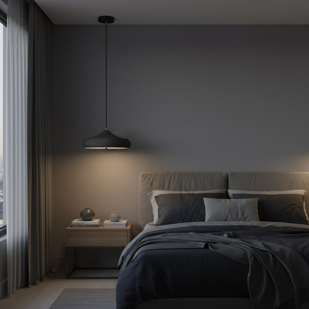 Modern Iron Pendant Light With Warm LED Glow