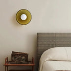 Scandinavian Glass Disc Ceiling Light With Flush Mount Design