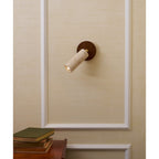 Modern Travertine Wall Sconce With Warm LED Glow