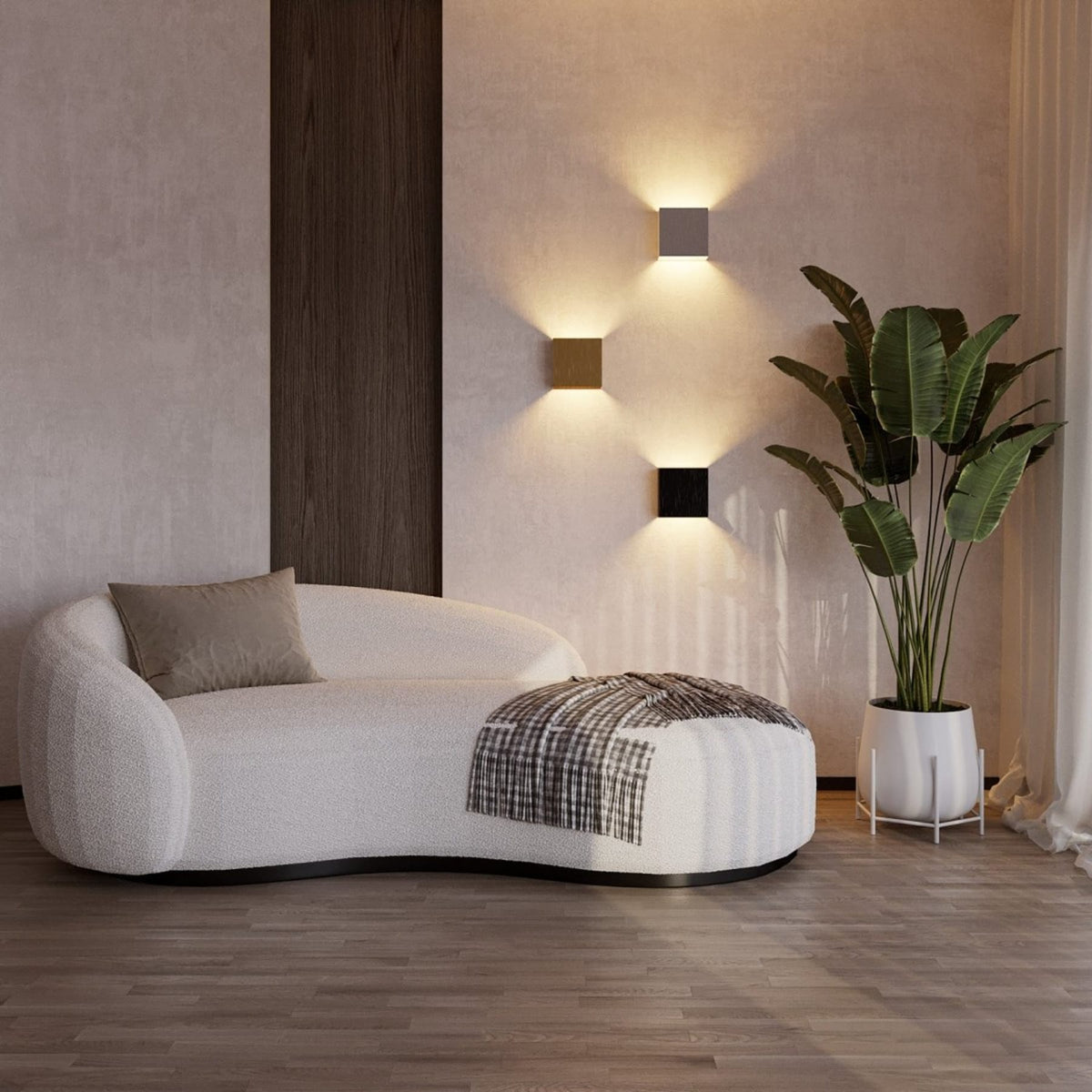 Modern Aluminum Wall Sconce for Living Room and Hallway