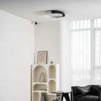 Modern Wood Flush Mount Ceiling Light for Living Room