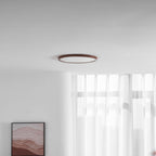 Minimalist Wood Flush Mount Ceiling Light With Slim Profile