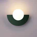 Modern Metal Wall Sconce With Selectable LED Glow