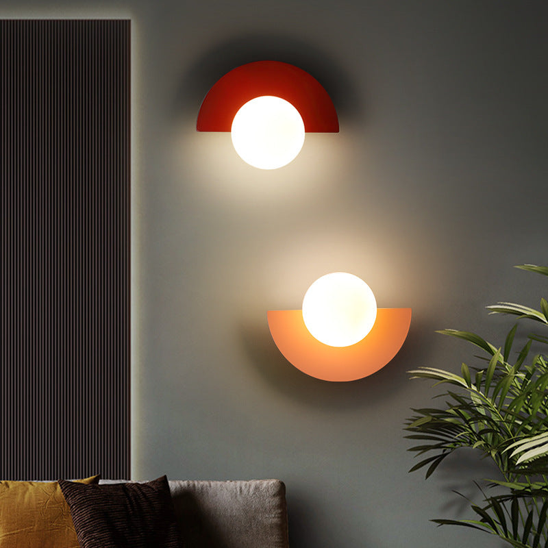 Modern Metal Wall Sconce With Selectable LED Glow