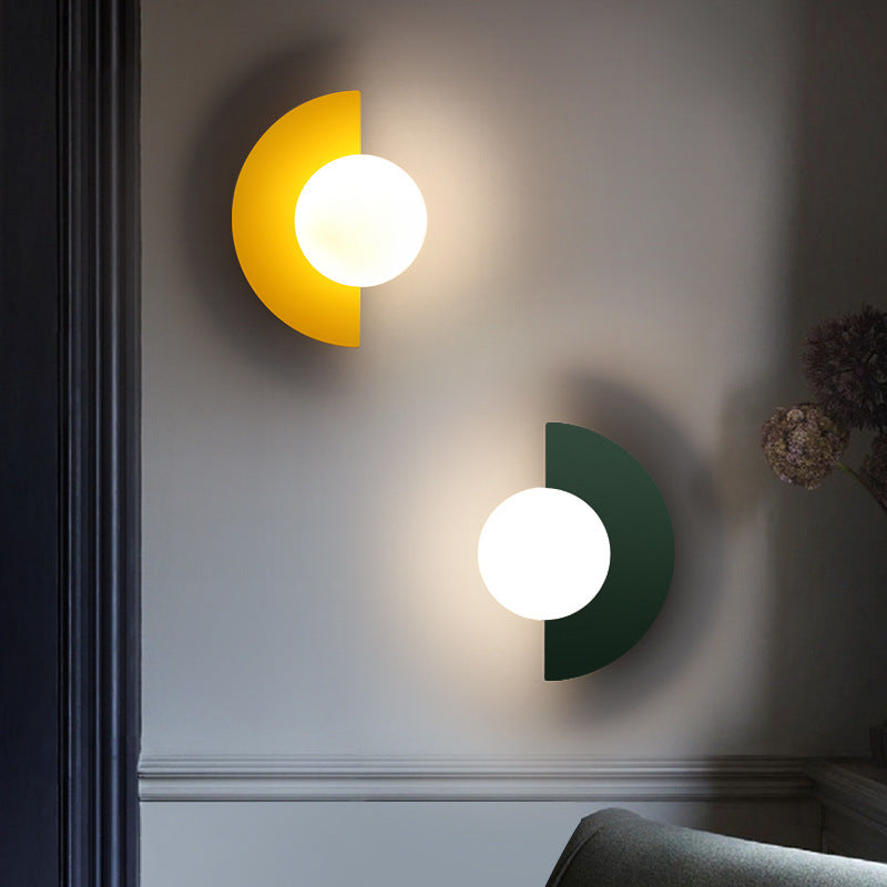 Modern Metal Wall Sconce With Selectable LED Glow