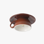 Modern Ceramic Semi-Flush Mount Ceiling Light