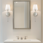 2 Pack Cordless LED Light Wall Sconce With Fabric Shade
