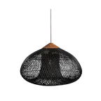 Handmade Rattan Pendant Lights With Woven Dome Shade
