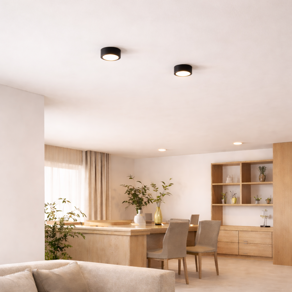 Modern Iron Flush Mount Ceiling Light