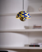 Dome Shade Pendant Light With Floating Globe Diffuser