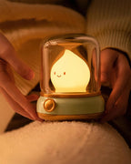 Flame-Effect LED Bedside Table Lamp With Soft Ambient Glow