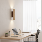 Japandi Travertine Wall Sconce LED Light With Up And Down Glow