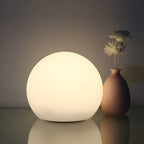 Modern Glass Cordless Table Lamp With Solar and USB Charging