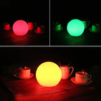 Modern Glass Cordless Table Lamp With Solar and USB Charging