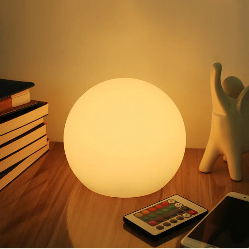 Modern Glass Cordless Table Lamp With Solar and USB Charging