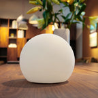 Modern Glass Cordless Table Lamp With Solar and USB Charging