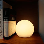 Modern Glass Cordless Table Lamp With Solar and USB Charging