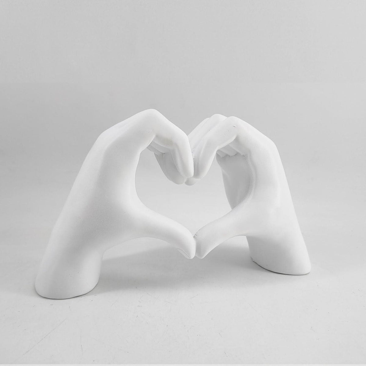 Heart Hands Sculpture Resin Decorative Figurine Modern Love Statue Ornament for Living Room | Bedroom and Shelf Decor