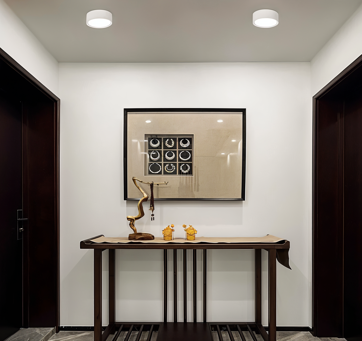Modern Iron Flush Mount Ceiling Light
