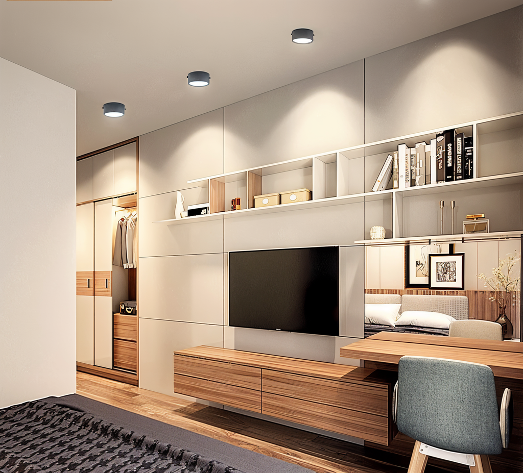 Modern Iron Flush Mount Ceiling Light