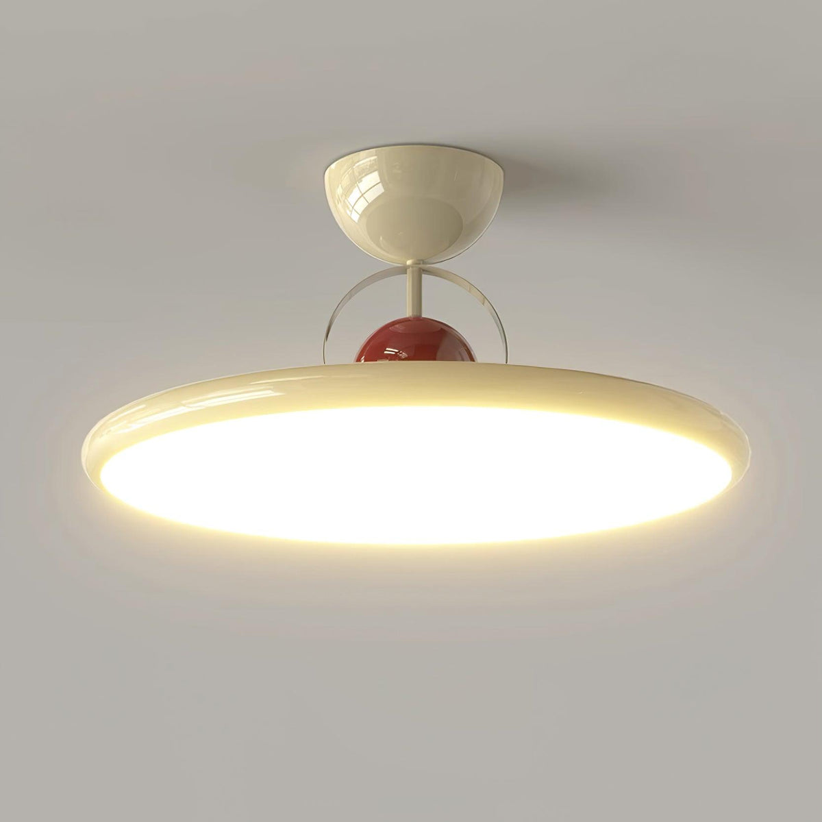 Floating Disc Ceiling Light With Offset Canopy