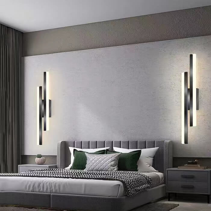 Modern Metal Wall Sconce With Warm LED Glow