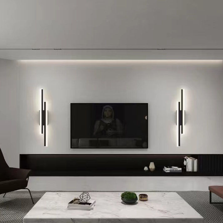 Modern Metal Wall Sconce With Warm LED Glow