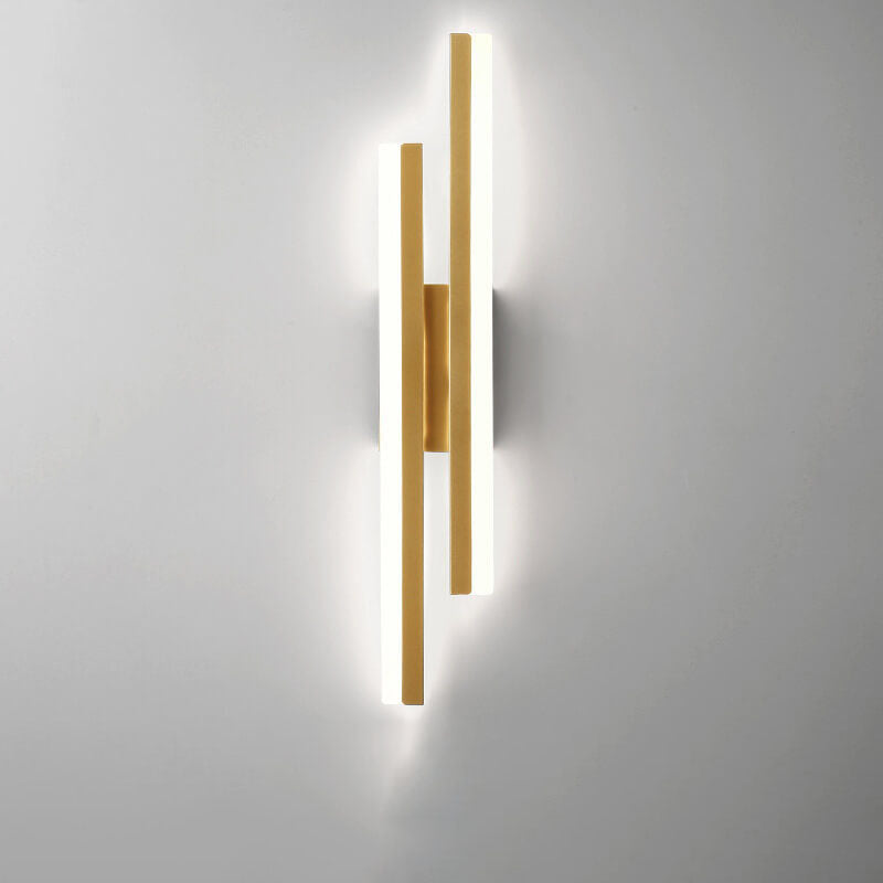 Modern Metal Wall Sconce With Warm LED Glow