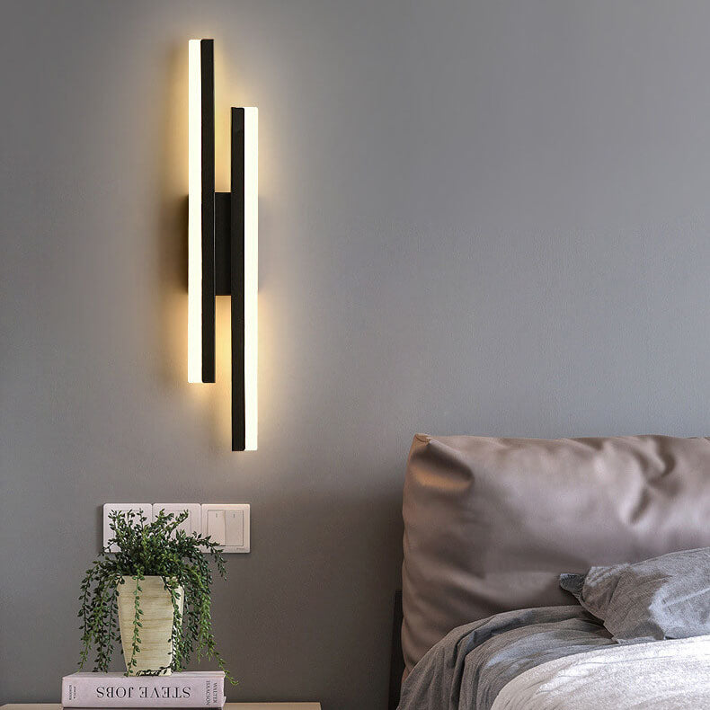 Modern Metal Wall Sconce With Warm LED Glow