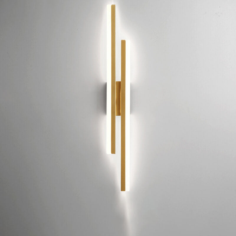 Modern Metal Wall Sconce With Warm LED Glow