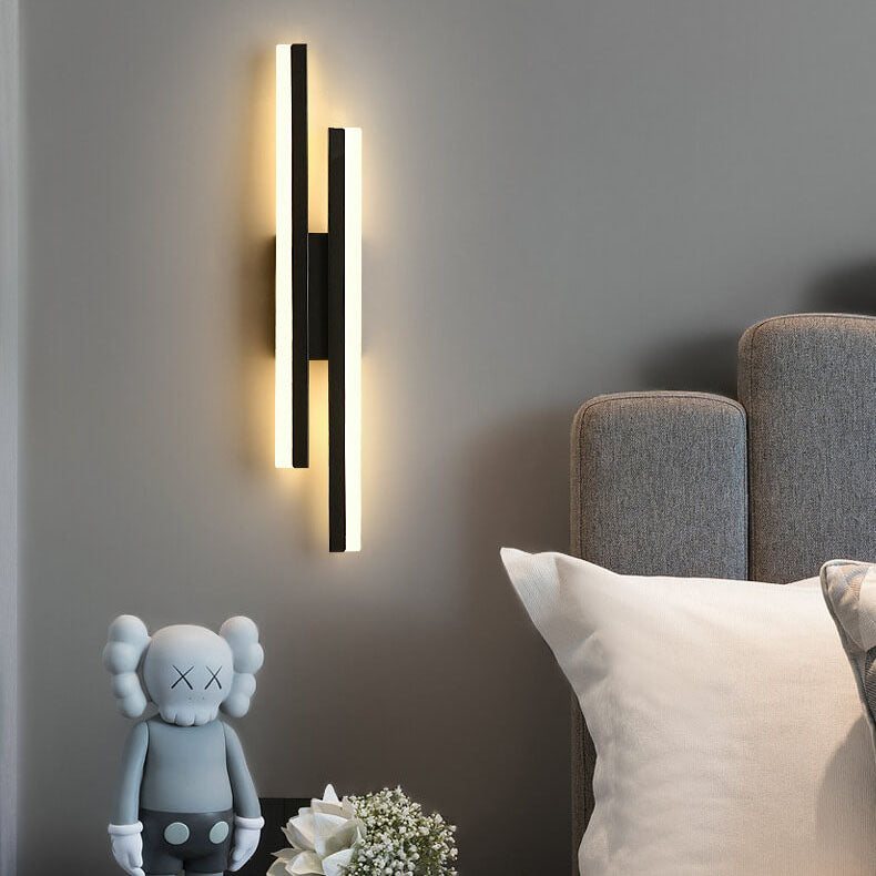 Modern Metal Wall Sconce With Warm LED Glow