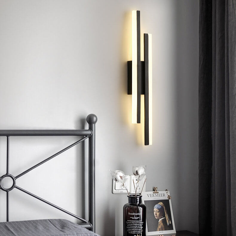 Modern Metal Wall Sconce With Warm LED Glow