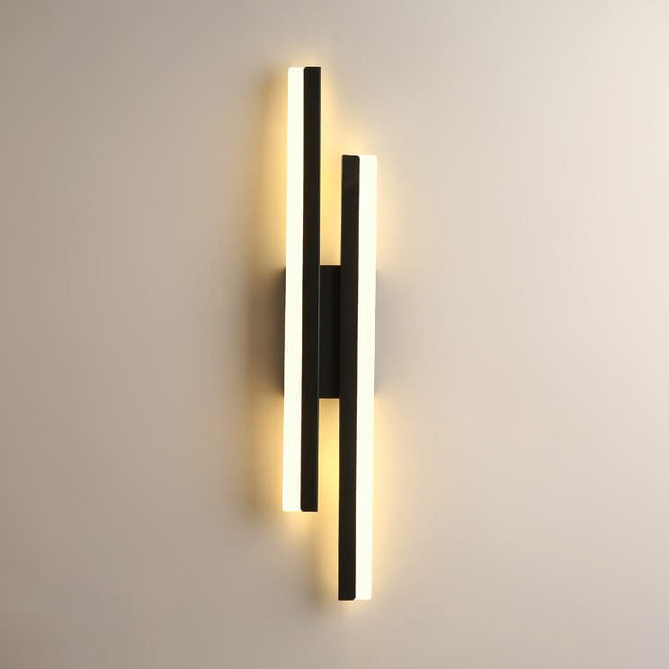 Modern Metal Wall Sconce With Warm LED Glow