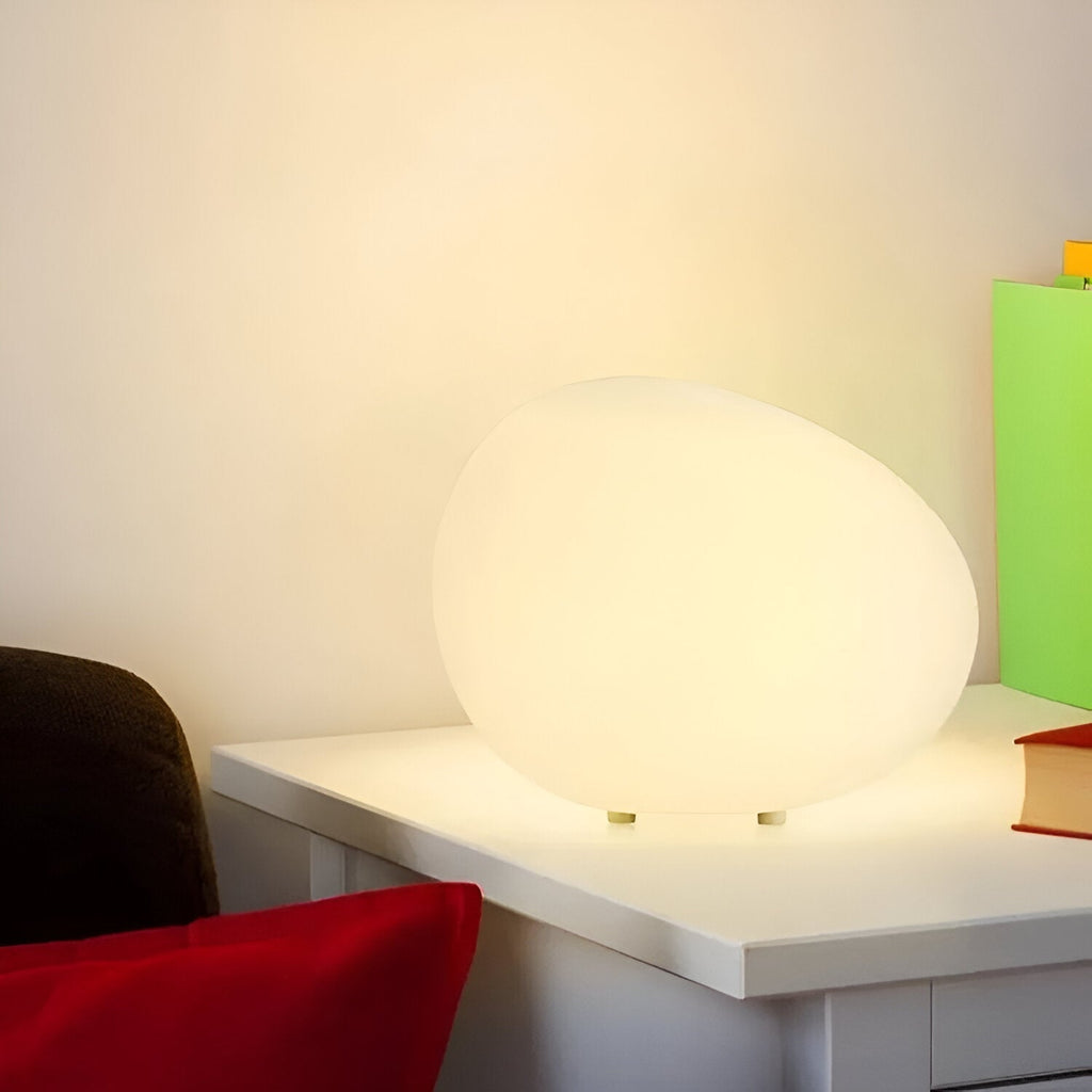 Modern Glass Solar Table Lamp for Living Room