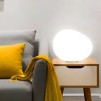 Modern Glass Solar Table Lamp for Living Room