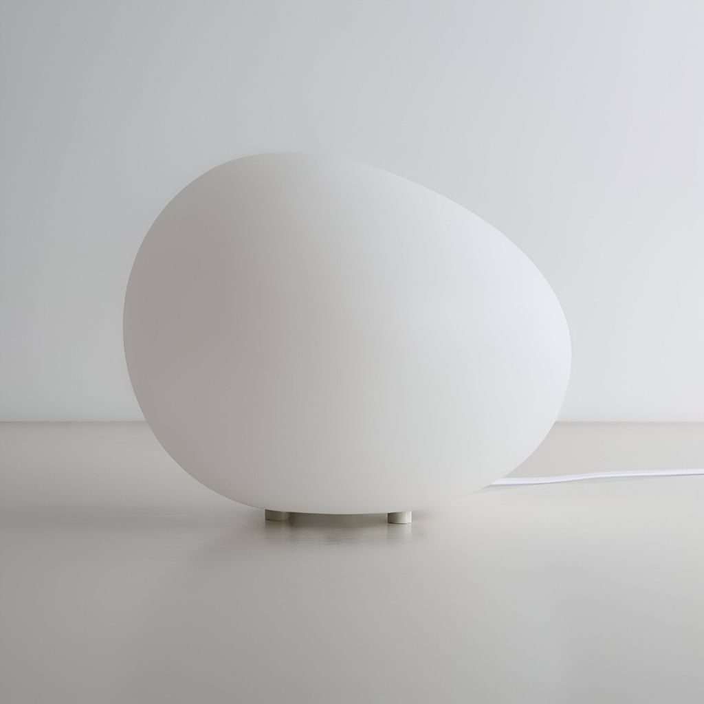 Modern Glass Solar Table Lamp for Living Room