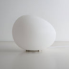 Modern Glass Solar Table Lamp for Living Room