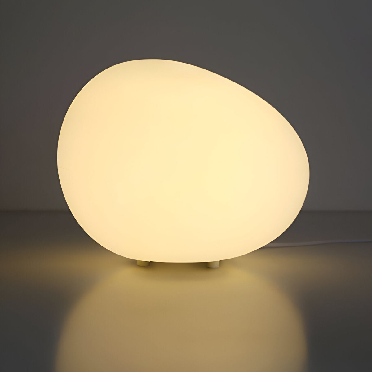Modern Glass Solar Table Lamp for Living Room