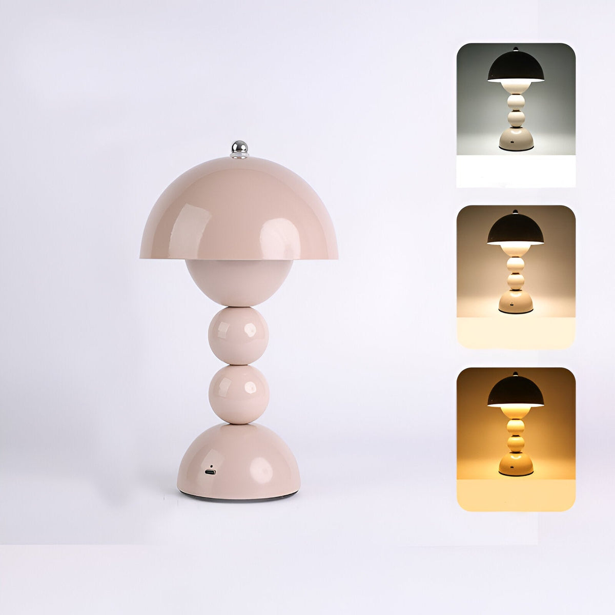Wireless Bud Table Lamp With Stacked Sphere Base