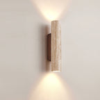 Japandi Travertine Wall Sconce LED Light With Up And Down Glow